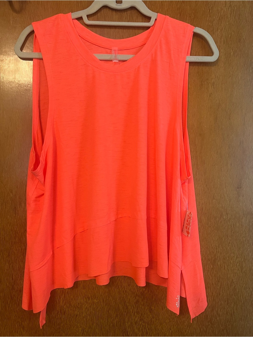 Free People Tank Top - Neon Coral